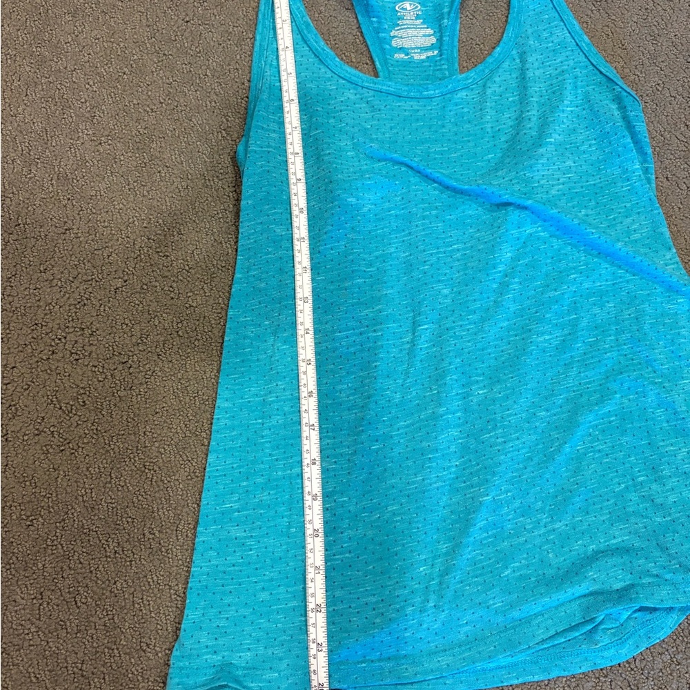 Athletic Works Turquoise Racerback Tank Top - Picture 3 of 6